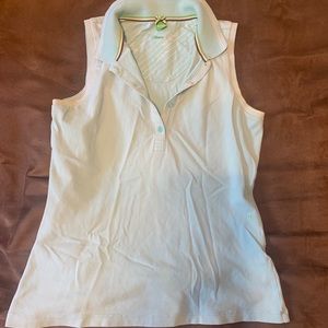 Light blue Hugo boss polo tank